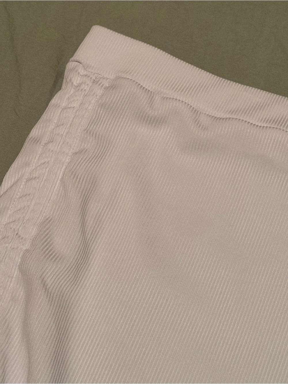 Ribbed Drawstring Mini Skirt Coverup - Picture 3 of 5